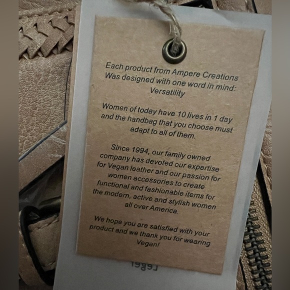 🤎 NWT! Sand Small Flap w/Braid Crossbody - Picture 9 of 12